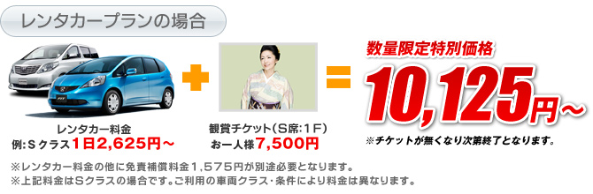 レンタカープランの場合
