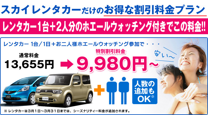 スカイレンタカーだけのお得な割引料金プラン