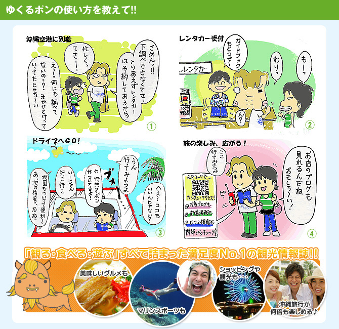 ゆくるポンの使い方は