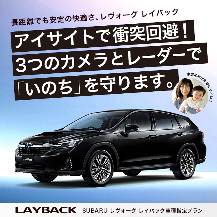 レヴォーグ レイバック 車種指定プラン 免責補償込み