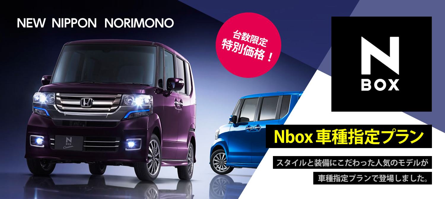 N Box車種指定プラン 安心のサポカー 衝突軽減自動ブレーキ装備車