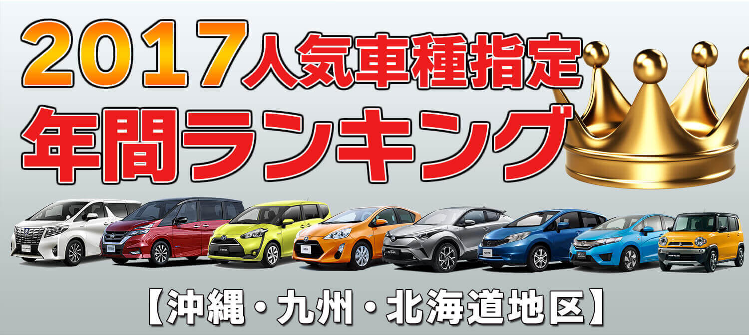 2017スカイレンタカー車種指定 年間人気ランキング